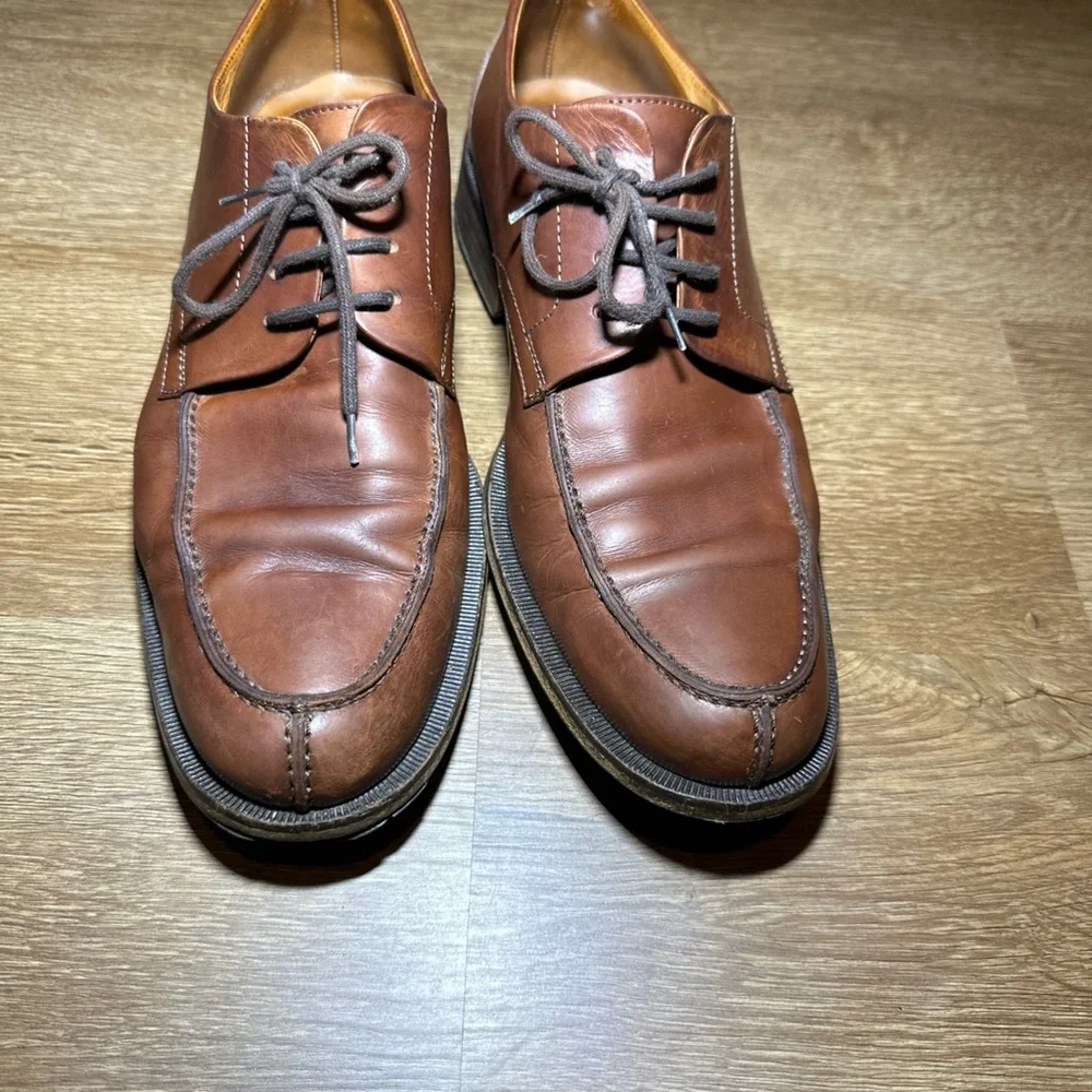 Martin Dingman Mens 9M Brown Leather Oxford Dress‎ Shoes Lace Up Business